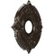 Ekena Millwork Attica PVC Medallion (Canopies up to 5"), 13"OD x 3 1/2"ID x 3/4"P, Universal Metallic Rustic Mist CMP13ATERU - alternate 3